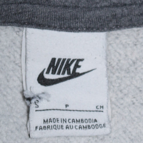 Nike Men's Grey Pullover Hoodie Small Fleece Sweatshirt