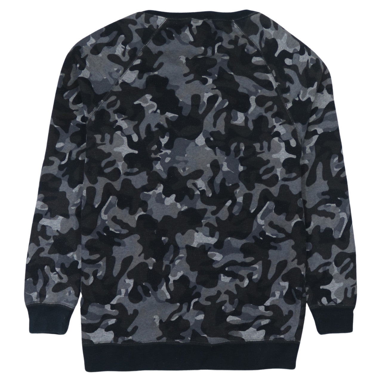 Nike Men's Grey Camouflage Crew Neck Pullover Sweatshirt Size S