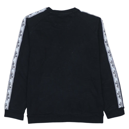 Ellesse Boys Black Sweatshirt 14 Years Logo Tape Crew Neck Jumper