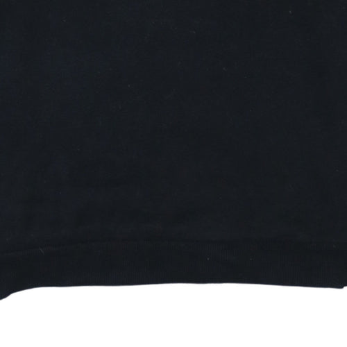 Ellesse Boys Black Sweatshirt 14 Years Logo Tape Crew Neck Jumper