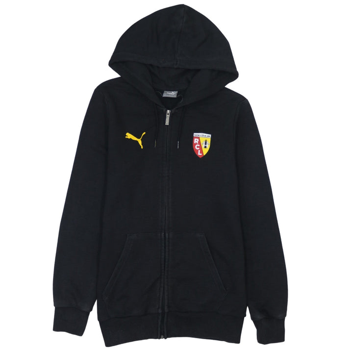 Puma Men’s Black Full Zip Hoodie S Racing Club de Lens Logo
