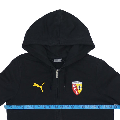 Puma Men’s Black Full Zip Hoodie S Racing Club de Lens Logo