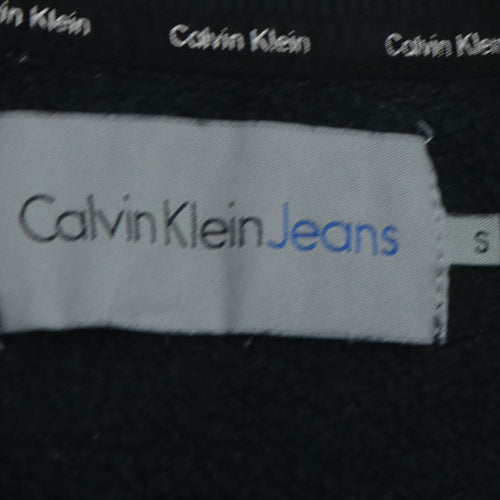 Calvin Klein Jeans Men's Black Small Crew Neck Pullover Sweatshirt