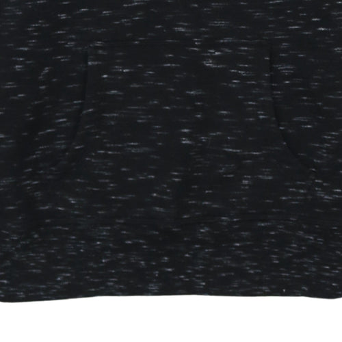 Champion Women Black Medium Pullover Hoodie with Logo Print
