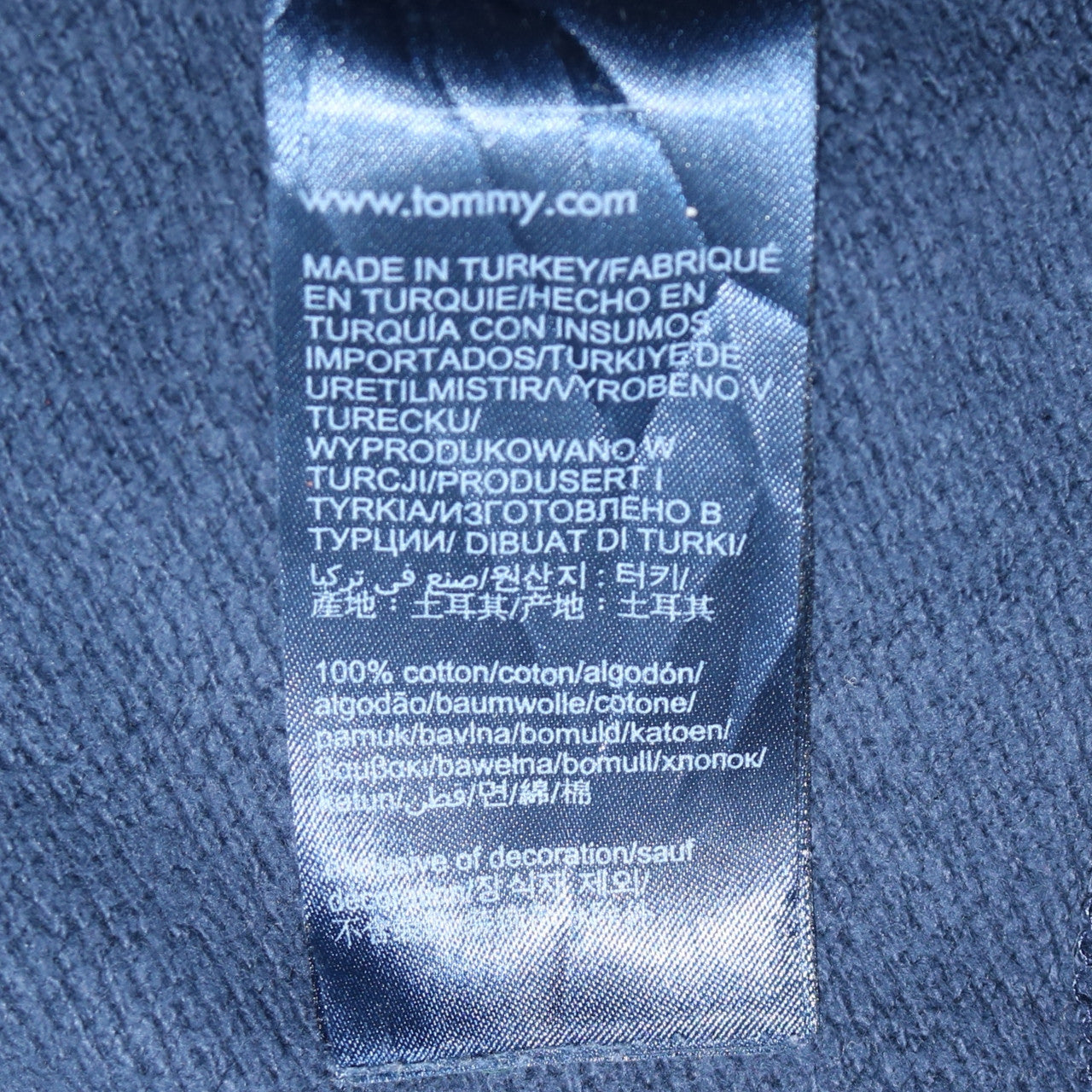 Tommy Jeans Men's Blue Cotton Crew Neck Sweatshirt M