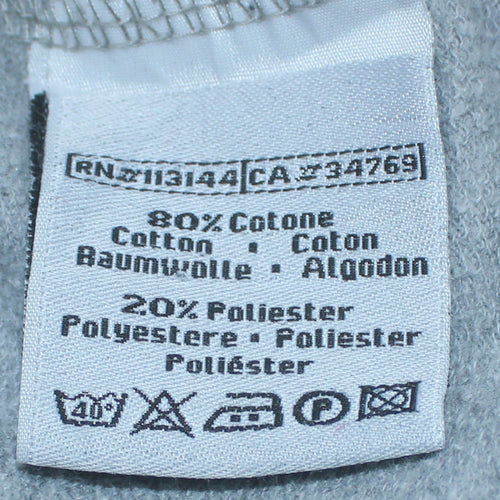 Kappa Men's Grey Athletic Logo Sweatshirt XS Pullover