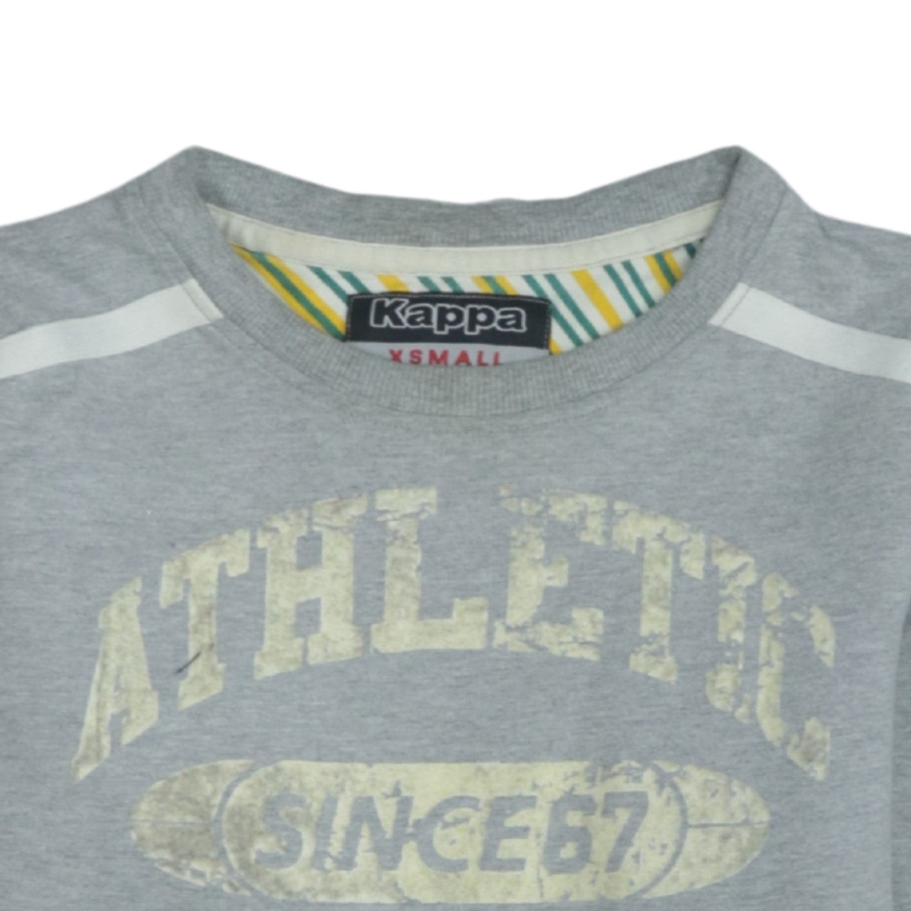 Kappa Men's Grey Athletic Logo Sweatshirt XS Pullover