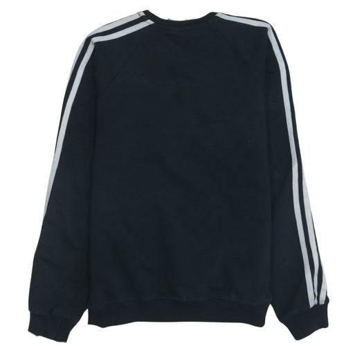Adidas Womens Black Small Crew Neck Pullover Sweatshirt