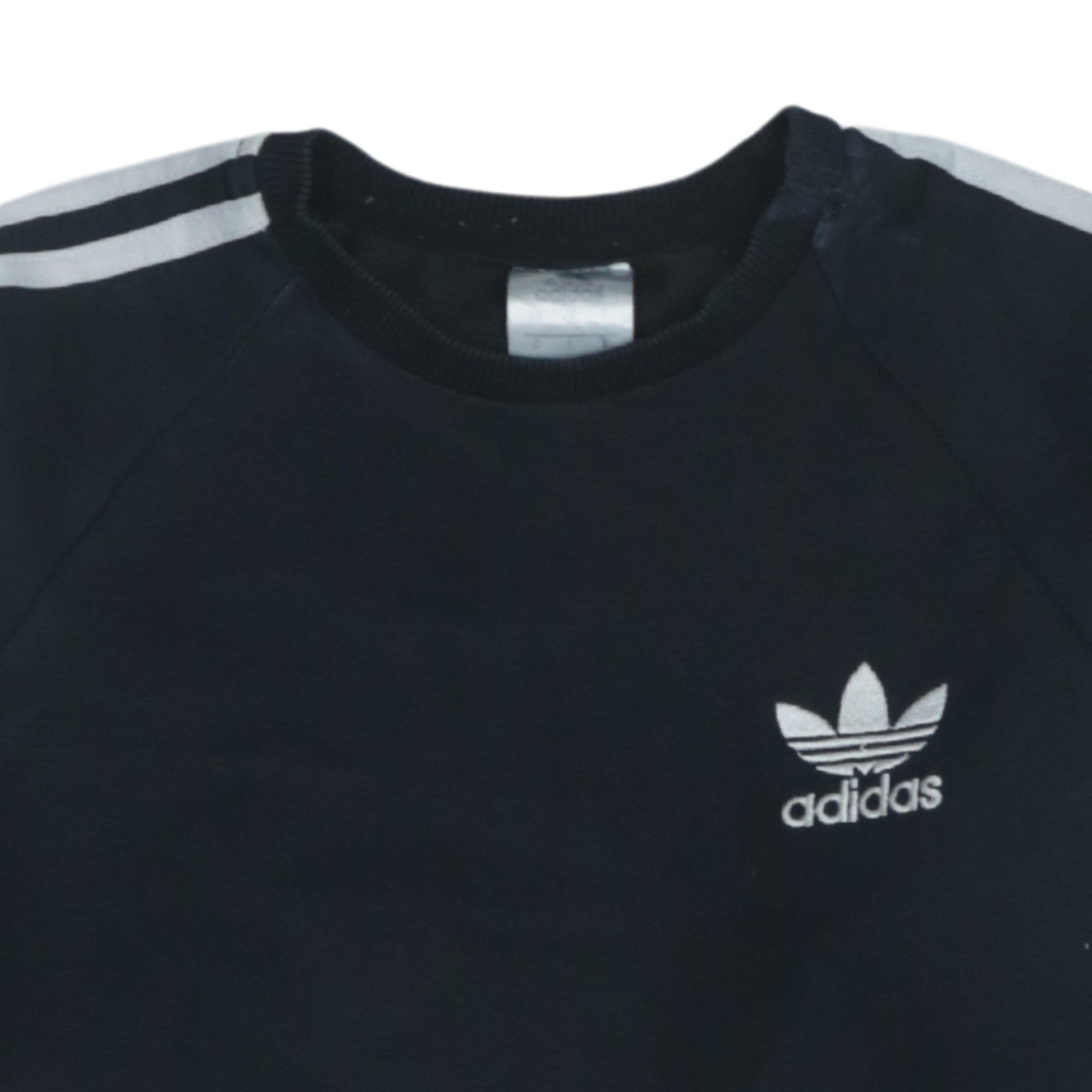 Adidas Womens Black Small Crew Neck Pullover Sweatshirt