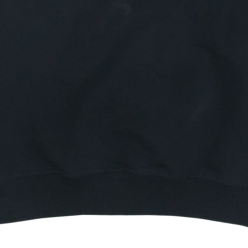 Adidas Womens Black Small Crew Neck Pullover Sweatshirt