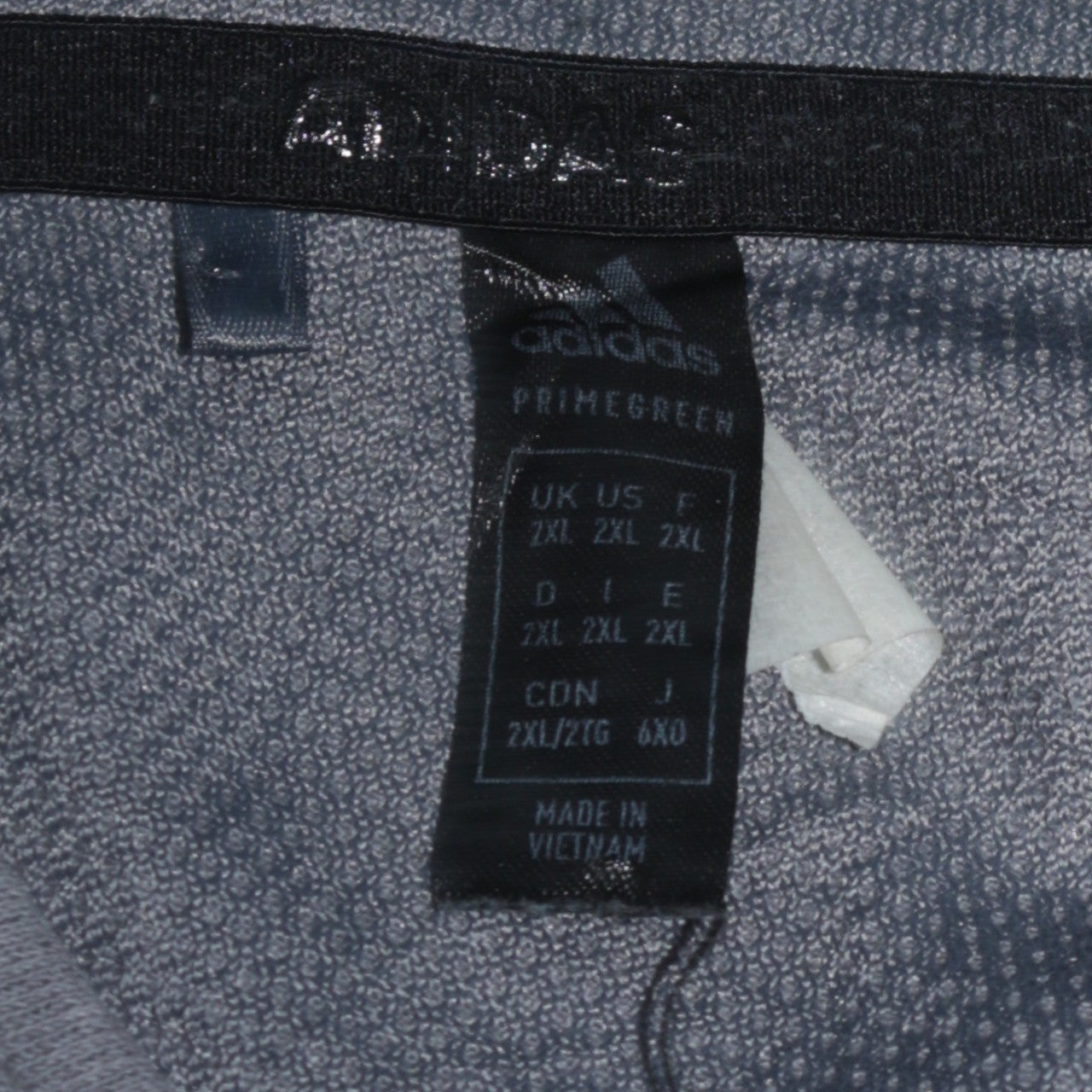 Adidas Men Grey 2XL Quarter Zip Sweatshirt Pullover Sports Top