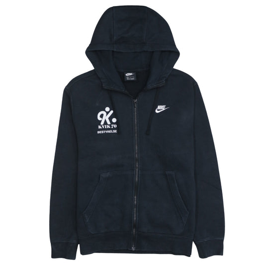 Nike Men's Black Full Zip Hoodie Size L Sports Fleece Sweatshirt