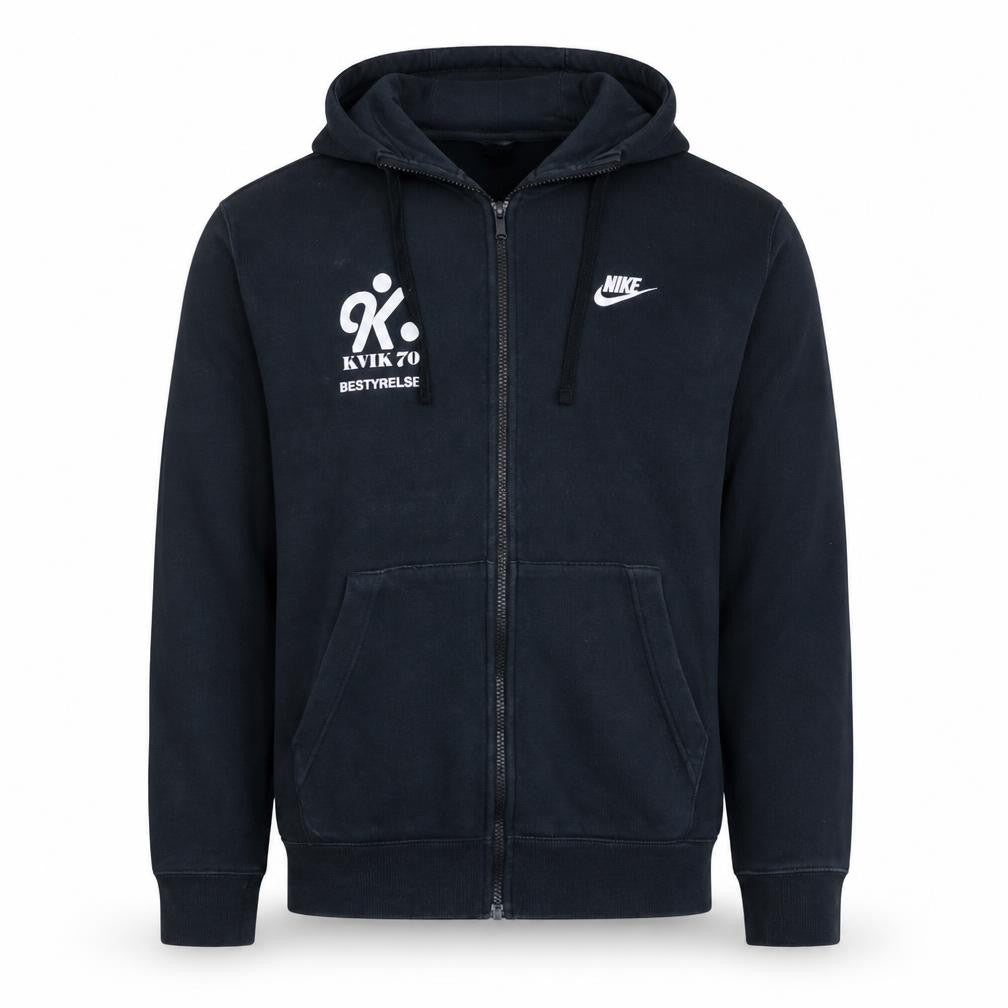 Nike Men's Black Full Zip Hoodie Size L Sports Fleece Sweatshirt