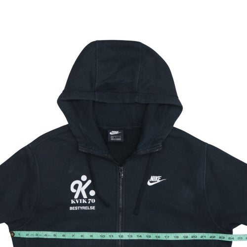 Nike Men's Black Full Zip Hoodie Size L Sports Fleece Sweatshirt