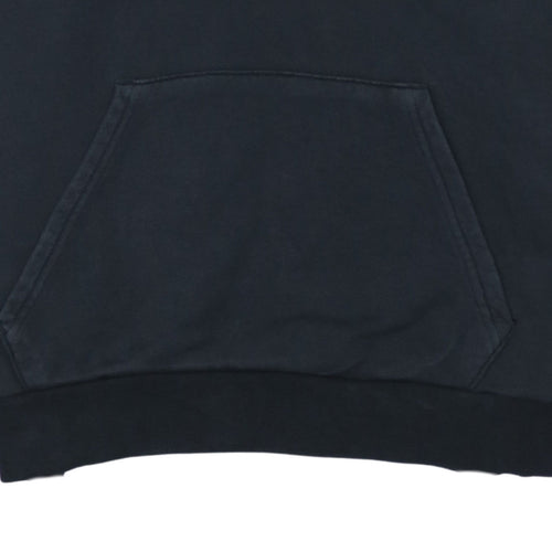 Adidas Men's Black Pullover Hoodie Small Graphic Logo Sweatshirt