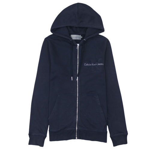 Calvin Klein Jeans Men's Blue Full Zip Hoodie Size S