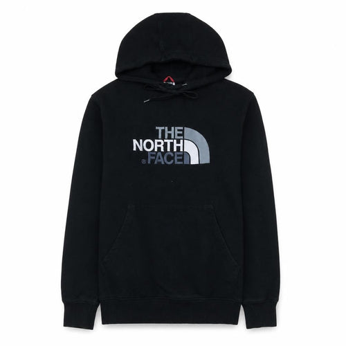 The North Face Men's Black Pullover Hoodie Small Logo Graphic Hooded Top