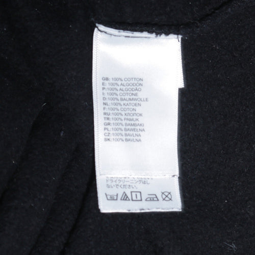 The North Face Men's Black Pullover Hoodie Small Logo Graphic Hooded Top