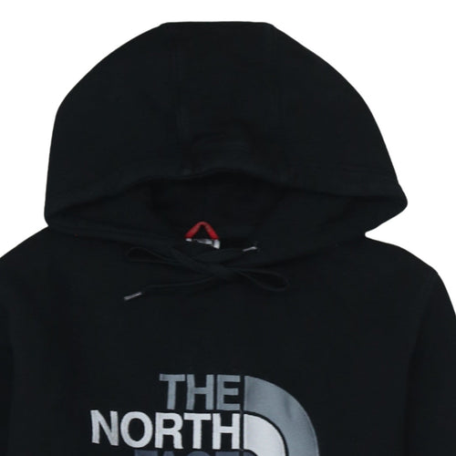 The North Face Men's Black Pullover Hoodie Small Logo Graphic Hooded Top