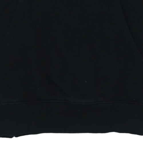 The North Face Men's Black Pullover Hoodie Small Logo Graphic Hooded Top