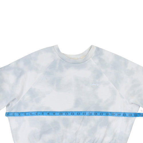 Levi’s Womens Blue Tie Dye Pullover Sweatshirt Size S Crew Neck