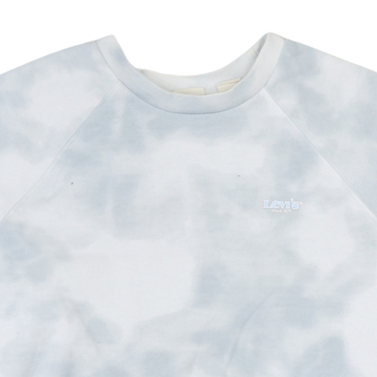 Levi’s Womens Blue Tie Dye Pullover Sweatshirt Size S Crew Neck