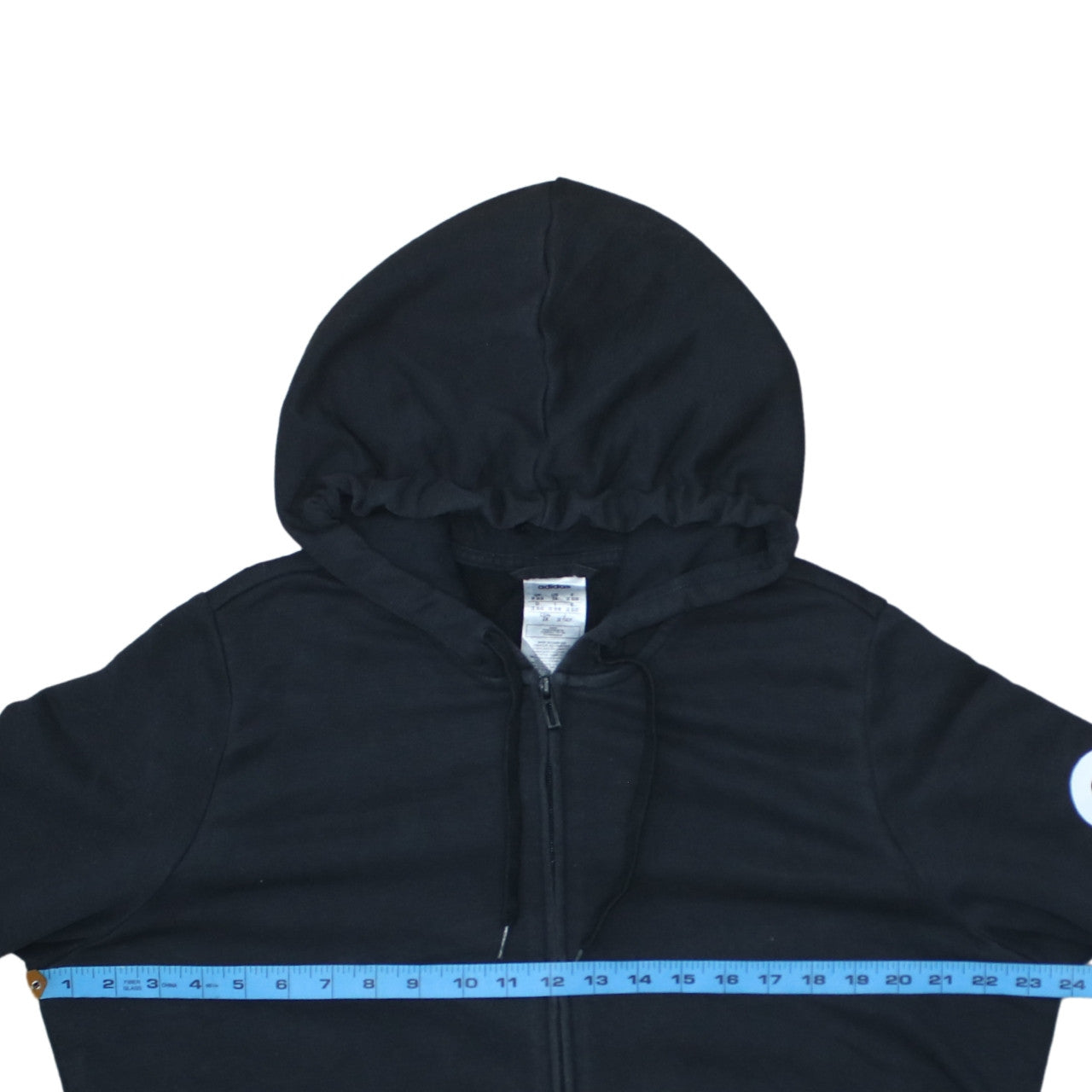 Adidas Womens Black Full Zip Hoodie Size 2XL Cotton Blend