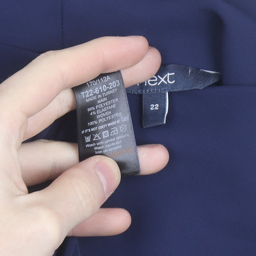 Next Women Blue Size 22 Sheath Knee Length Dress
