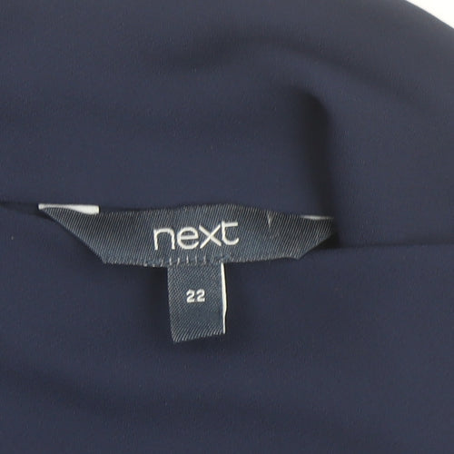 Next Women Blue Size 22 Sheath Knee Length Dress