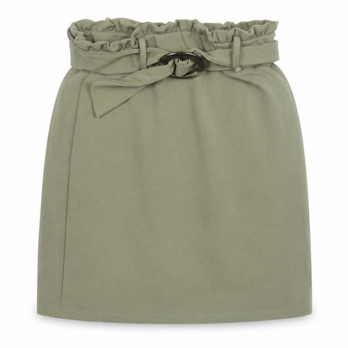 New Look Women’s Green Knee Length High Waist Belted Skirt Size 6