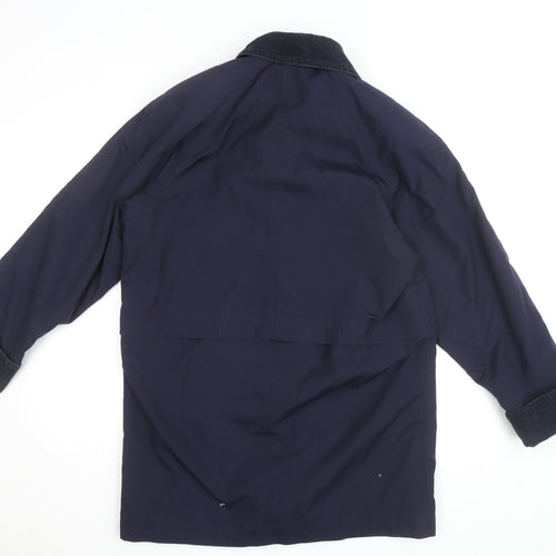 St. Bernard Women's Blue Size 10 Lined Mid-Length Coat