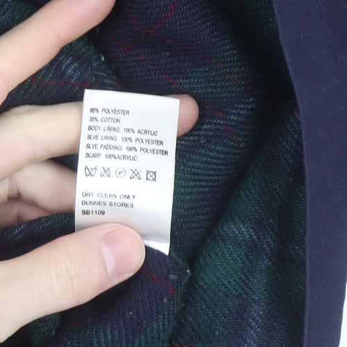 St. Bernard Women's Blue Size 10 Lined Mid-Length Coat