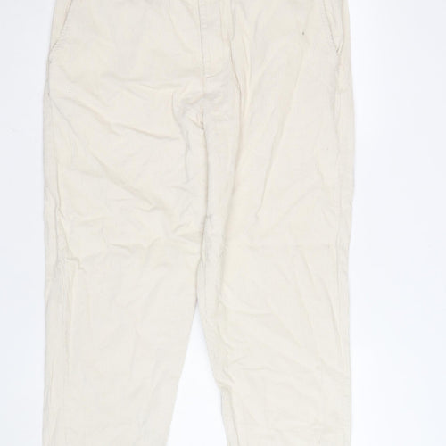 Ben Sherman Men's Beige Corduroy Chino Trousers Size 38R