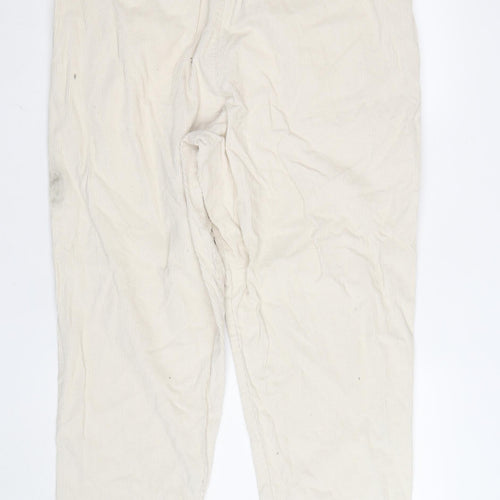 Ben Sherman Men's Beige Corduroy Chino Trousers Size 38R