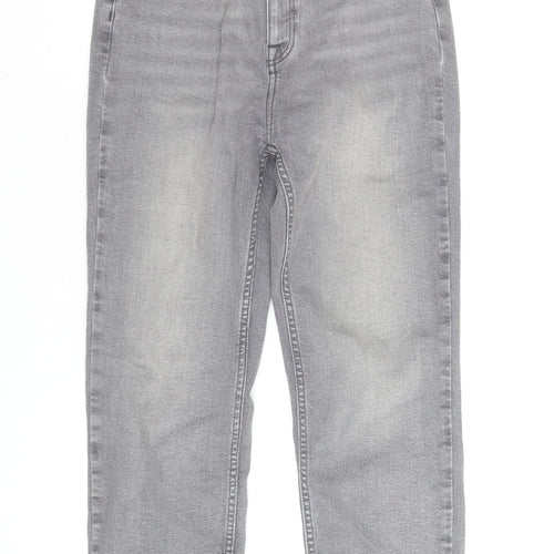 F&F Women’s Grey Straight Leg Mid Rise Jeans Size S