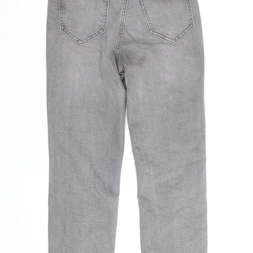 F&F Women’s Grey Straight Leg Mid Rise Jeans Size S
