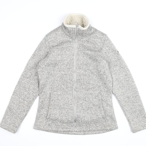 Regatta Womens Grey Fleece Full Zip Jumper Size 12
