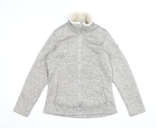 Regatta Womens Grey Fleece Full Zip Jumper Size 12