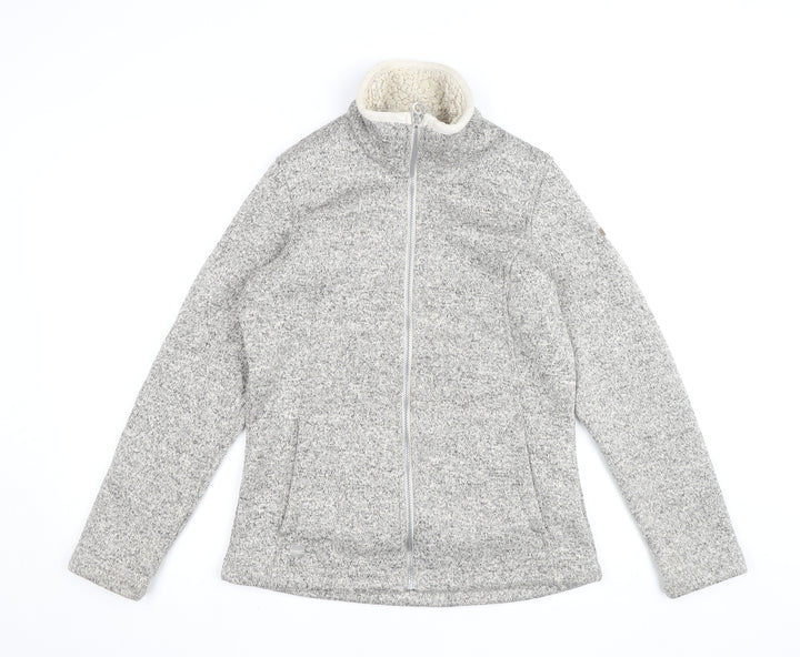 Regatta Womens Grey Fleece Full Zip Jumper Size 12