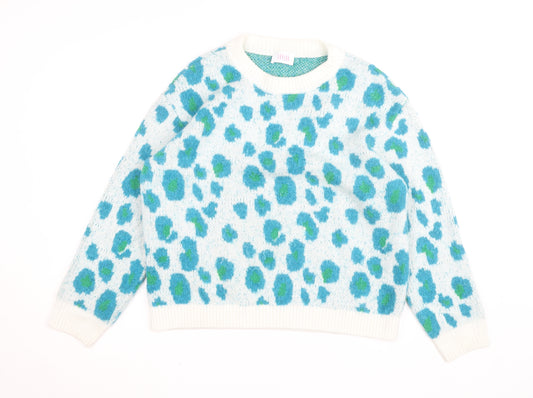 Savida Women's Multicoloured Leopard Knit Jumper Size 16