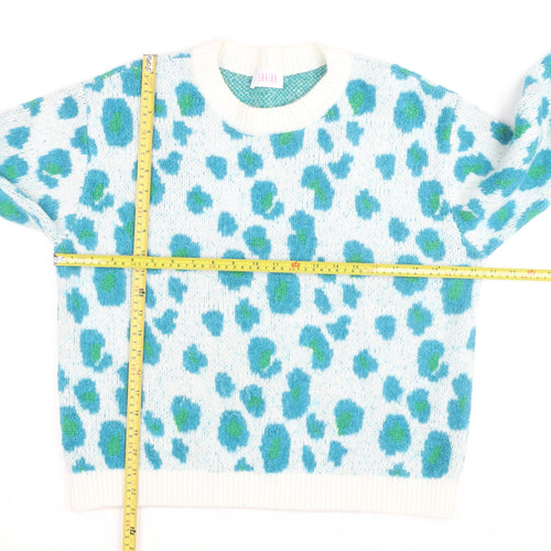 Savida Women's Multicoloured Leopard Knit Jumper Size 16