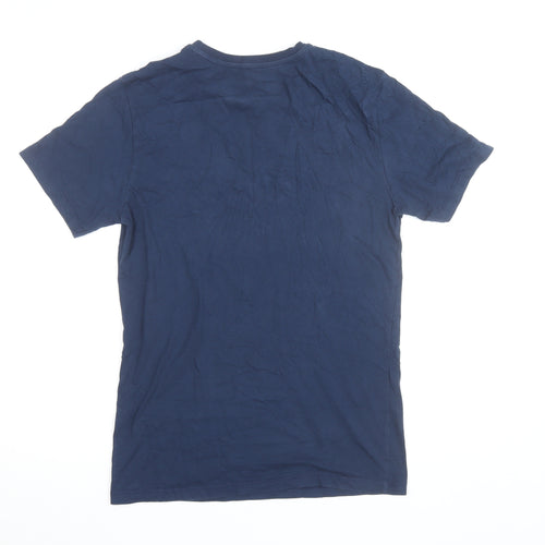 Star Wars Men’s Blue Cotton Graphic T-Shirt Small