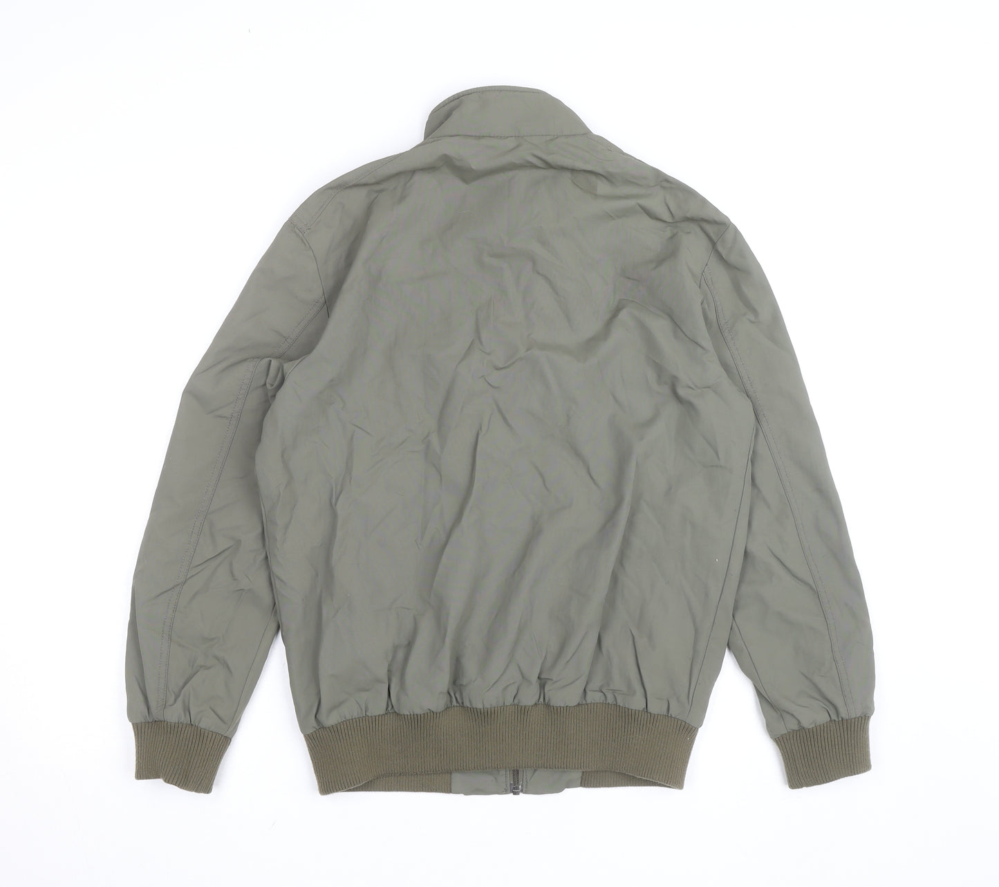 H&M L.O.G.G. Men's Green Bomber Jacket Size S Full Zip