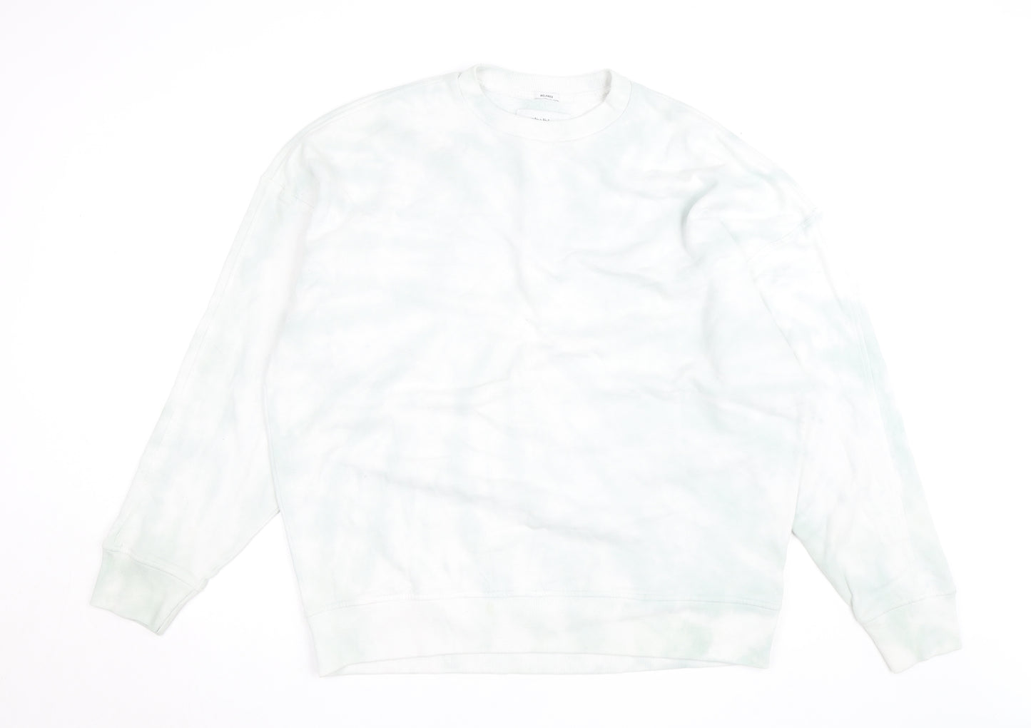 Abercrombie & Fitch Men's White 2XL Relaxed Fleece Pullover Jumper