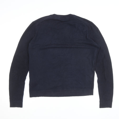 Ted Baker Men's Blue Cotton Crew Neck Pullover Jumper M