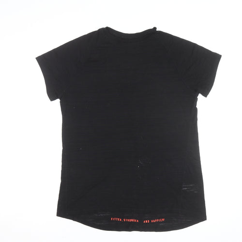 Next Women’s Black Short Sleeve Sports T-Shirt Size 12