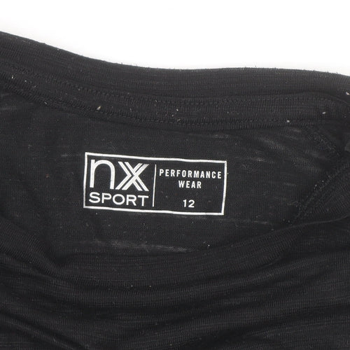 Next Women’s Black Short Sleeve Sports T-Shirt Size 12