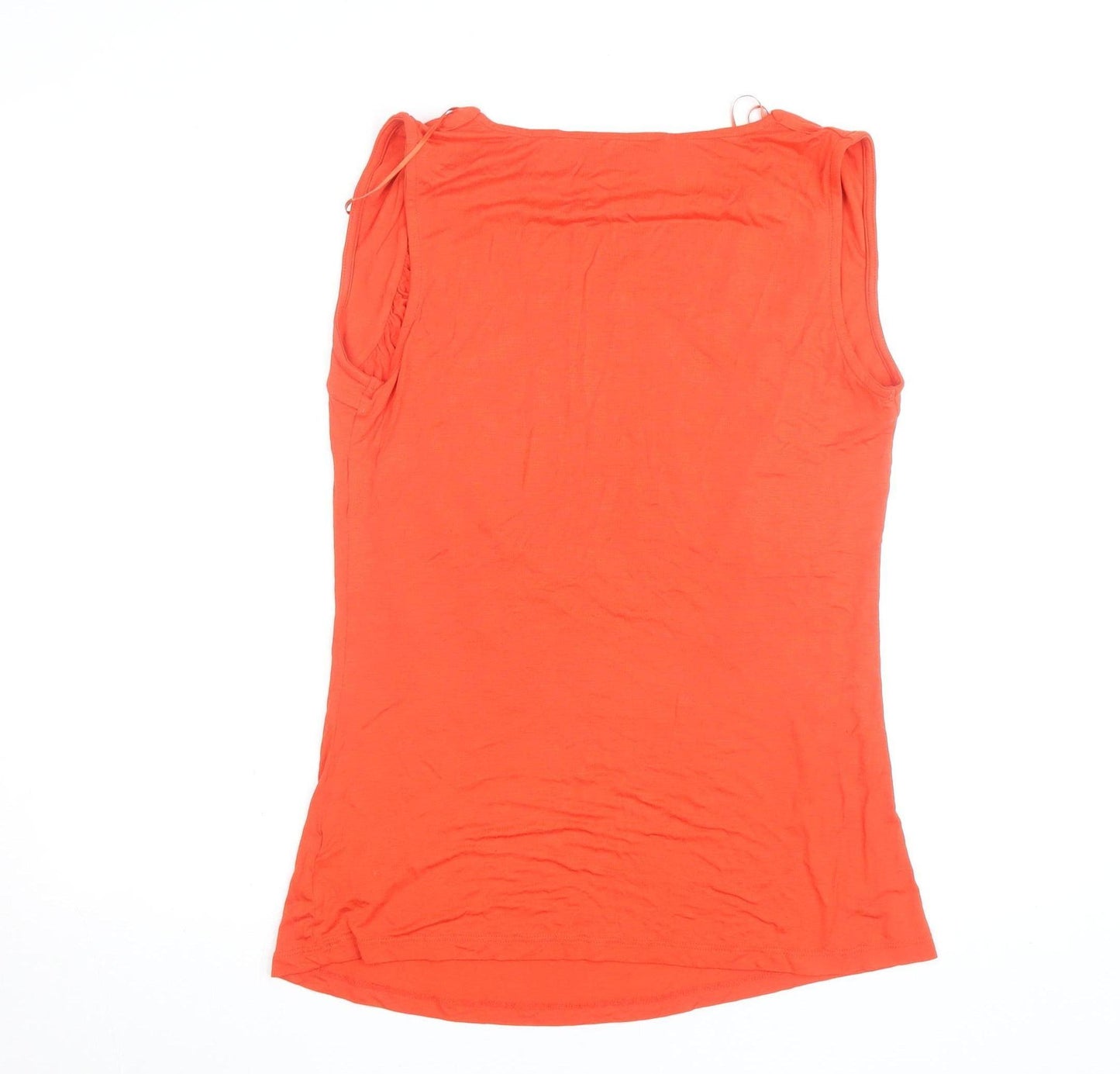 Dunnes Women Orange Size 14 Sleeveless Viscose Tank Top