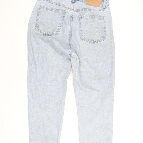 Zara Women Blue High Waist Mom Jeans Size 10 Regular