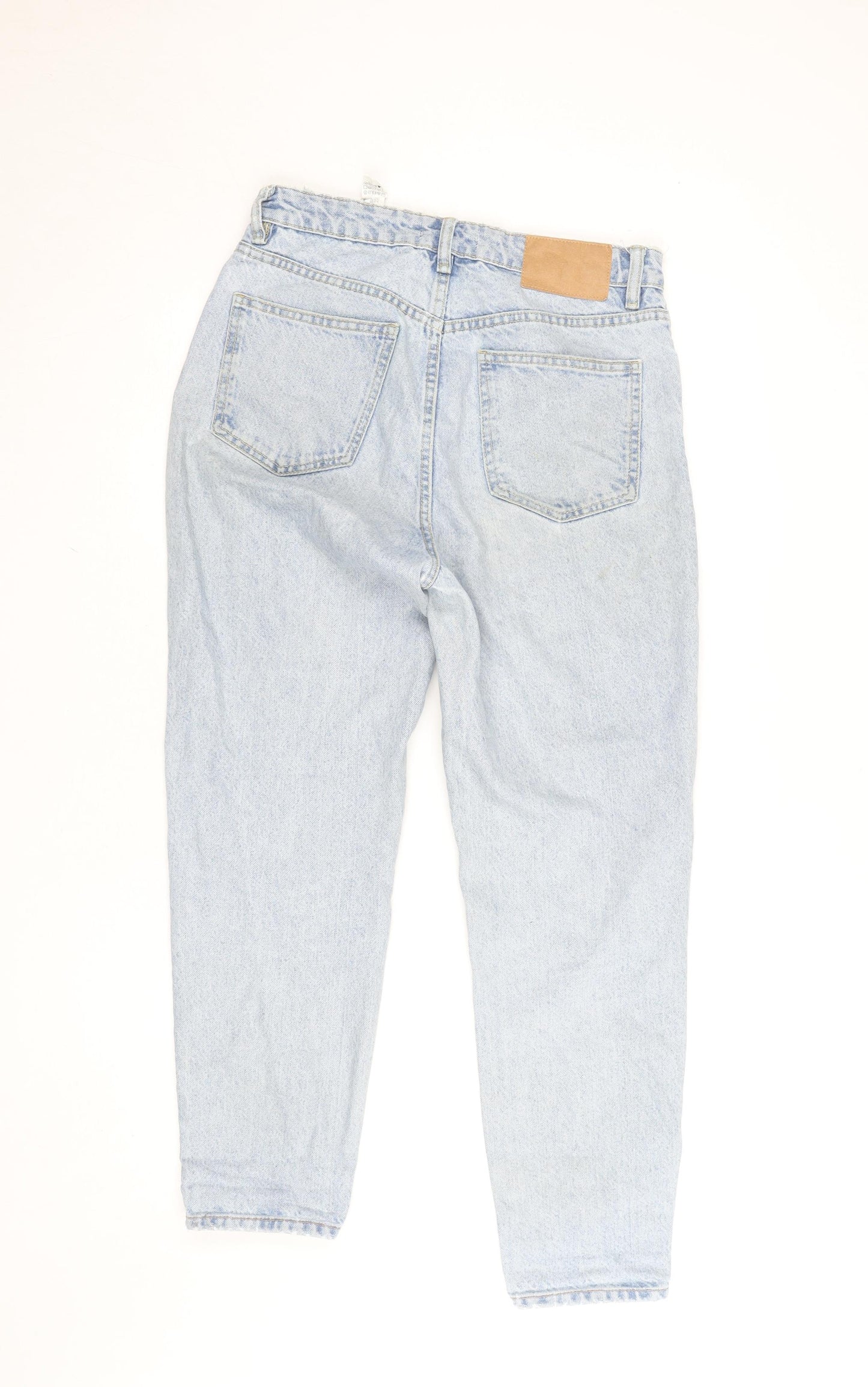 Zara Women Blue High Waist Mom Jeans Size 10 Regular